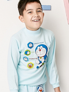 哆啦A夢。高領童衛衣