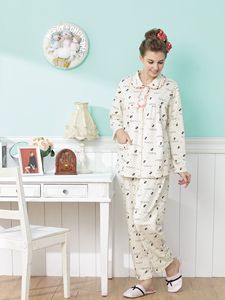 甜蜜寵喵。褲裝女睡衣