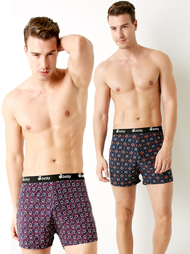 冰涼紗。透氣男性平口四角褲