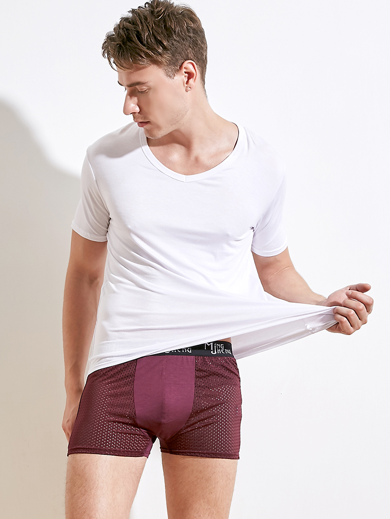 清爽型男。男士短袖涼感衣