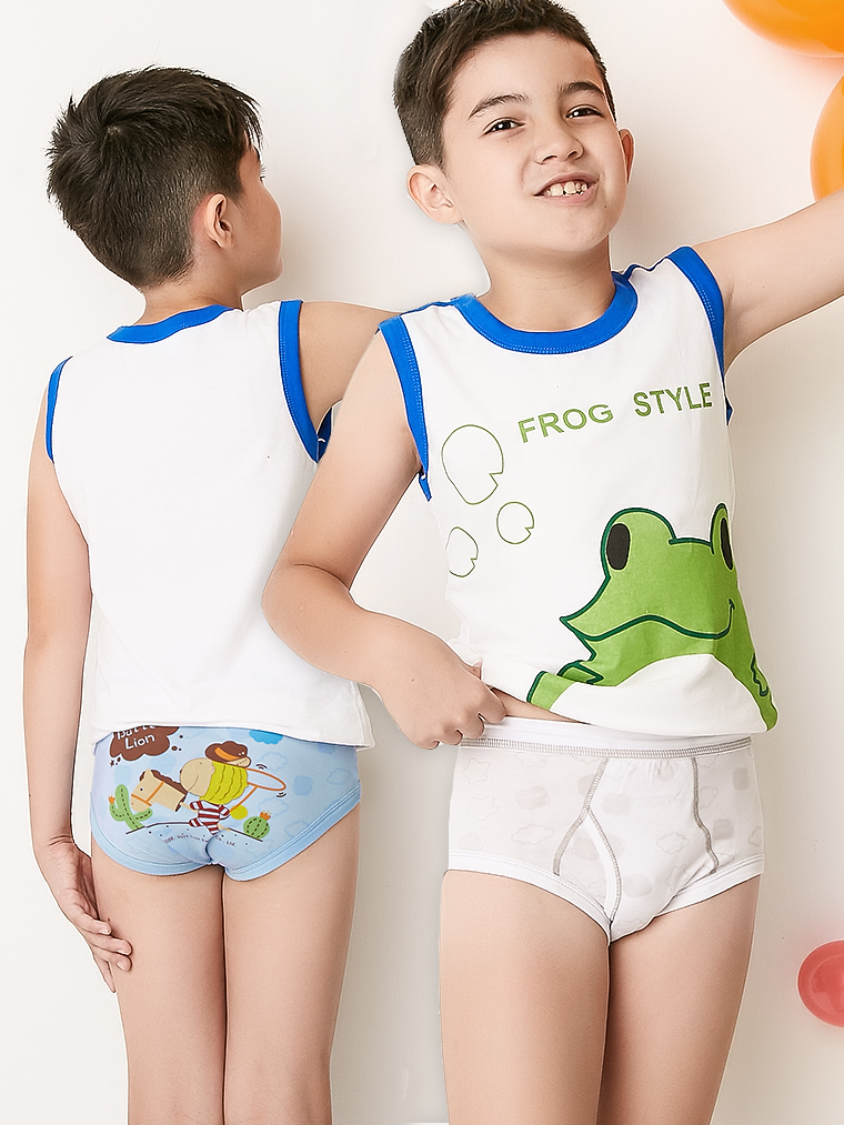 奶油獅。棉質男童三角褲兩件組