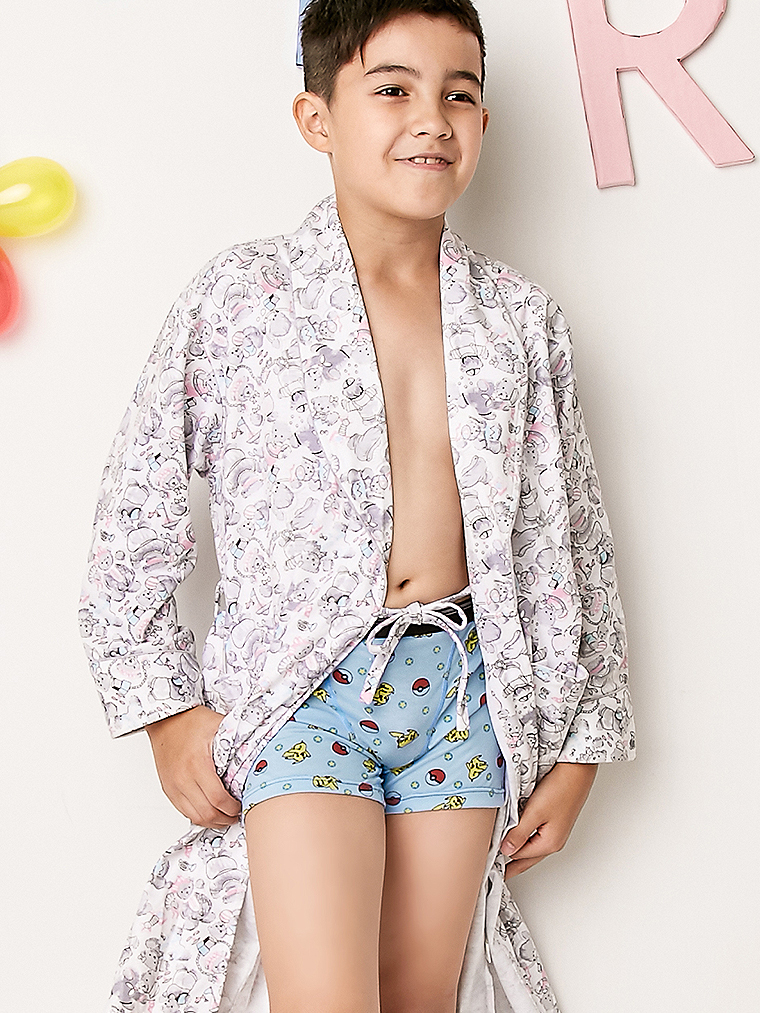 泰迪樂園。長袖薄款童睡袍