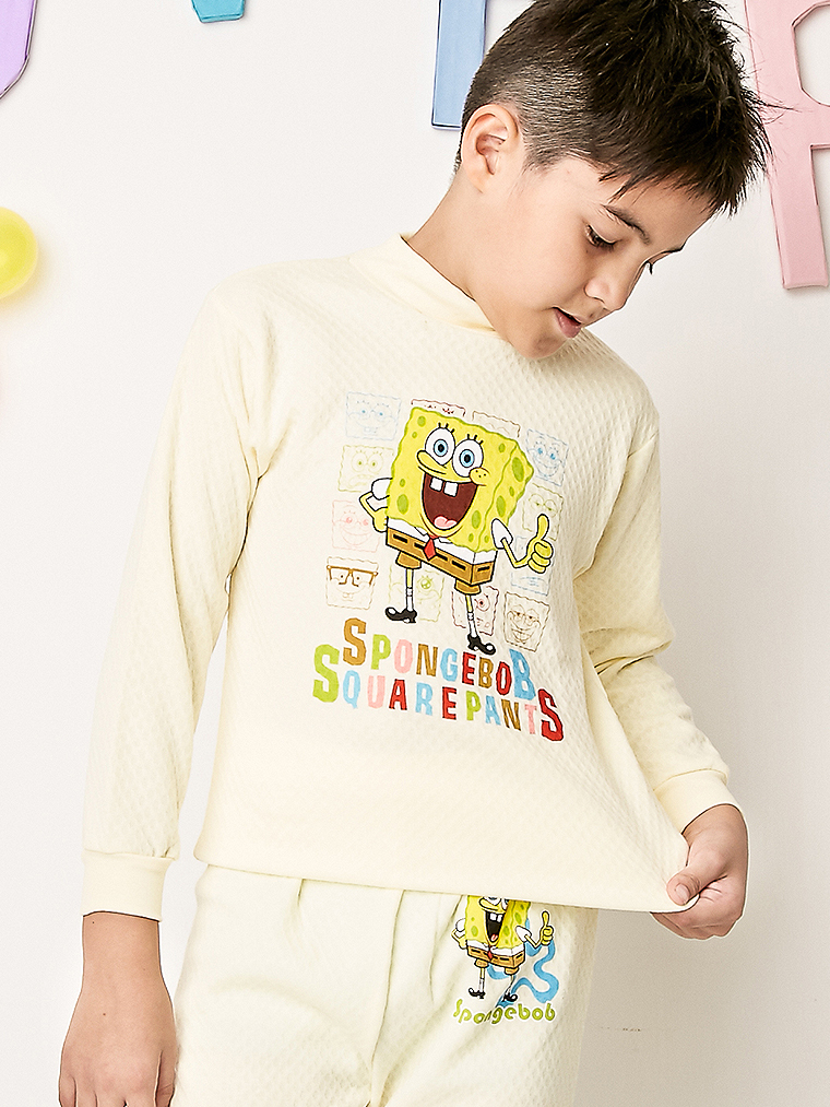 海綿寶寶。高領童衛衣